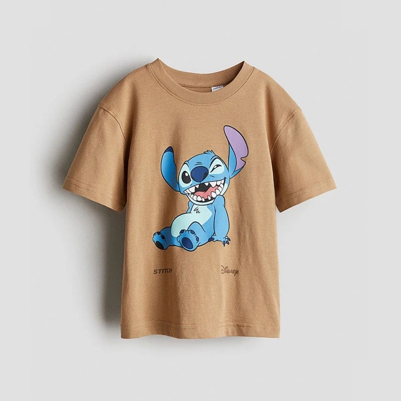 Cartoon Toy T-shirt Boys Clothing Disney New Summer Wear Short Sleeve Round Neck Bottoming Shirt Babies Fashion Casual Tees