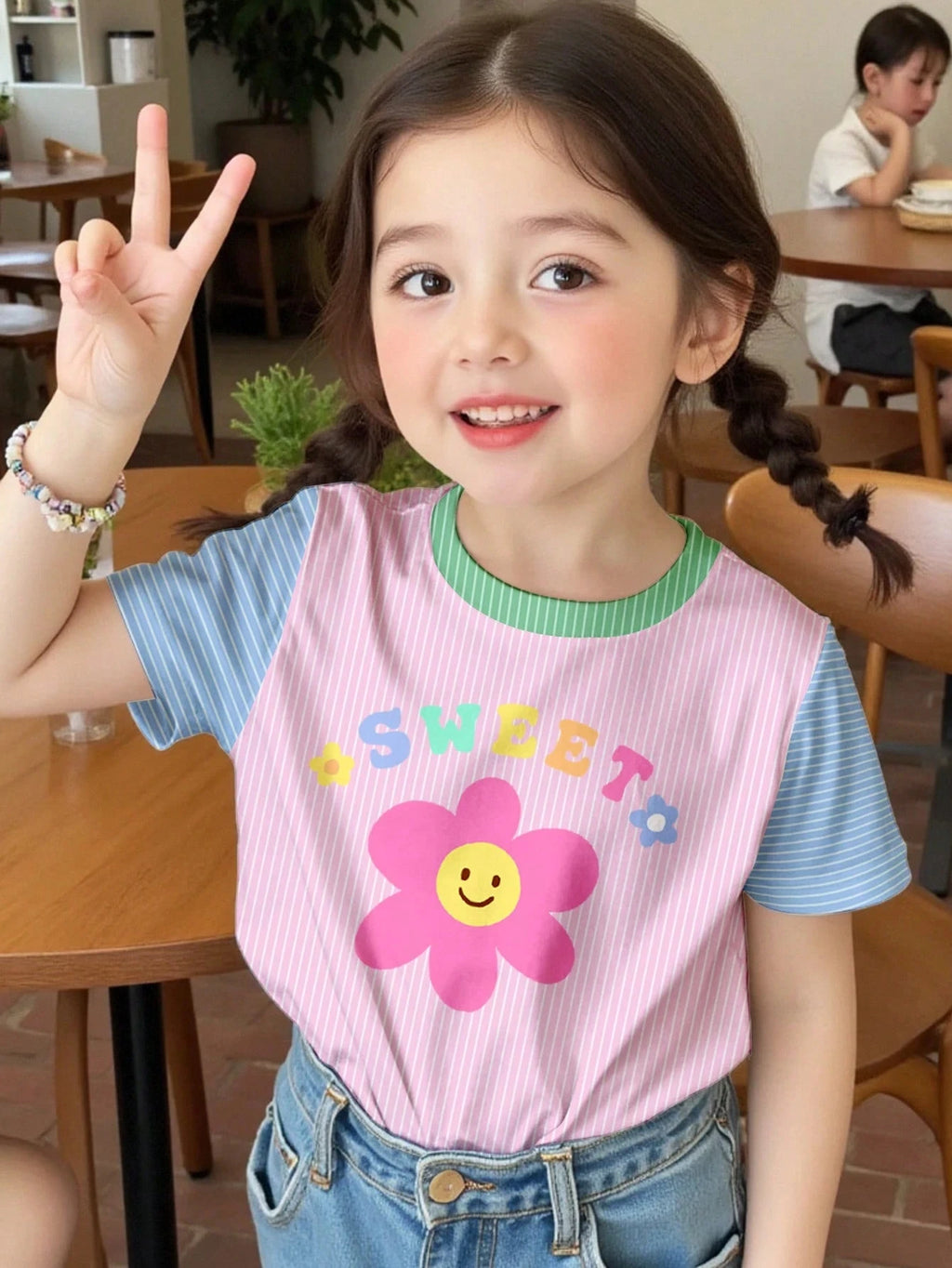 Girl Clothing Summer 3D Print T-Shirt Kawaii Cat Graphic Kids Girls Clothes Outdoor Short Sleeve Causal Children Top for Girls