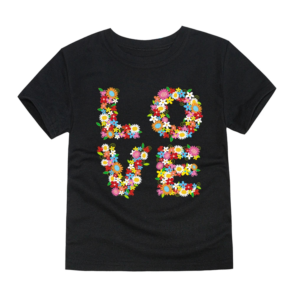 Girls Clothes 2 to 3 4 5 6 7 8 9 10 11 12 13 14 Years 100% Cotton 2024 Summer T Shirts Yellow Butterfly Floral Tee Shirt Tops