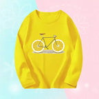 Toddlers Autumn T-shirts For Girl Long Sleeve Cute Tee Shirts Biggirl Casual T-shirts Little Girl Cotton Spring T-shirts