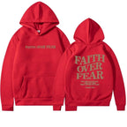 Faith Overcomes Fear - Christian Hooded Sweatshirts Jesus Hoodie Fashion Men Women Hoodies Casual Sweatshirt Harajuku Unisex