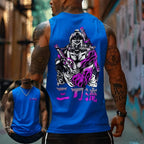 One Piece Anime Roronoa Zoro Print Sleeveless T-Shirt For Men Summer Sports Fitness Vest Tank Top Casual Oversized Unisex Tees