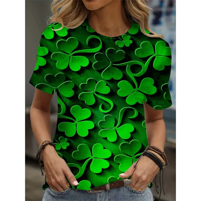 Cartoon Cat Graphic T-Shirt For Women Animal 3D Printed T Shirts Summer Fashion Casual Loose Tees Round Neck Tops Short Sleeves