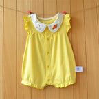3-18 Month baby Summer clothes rompers girls overalls short Sleeve bodysuit cotton baby clothing jumpsuit newborn Girl onesies
