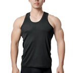 1pcs Pure Cotton Men Four Seasons Vest Teenagers Simple Fit Sports Fitness T-shirt Middle-aged Casual Sleeveless Tops L-4XL