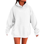 Plus Size Hoodies for Women Women's Oversized Hoodie Loose Fit Soft Fleece Pullover Hooded Sweatshirt with Pockets for Girls