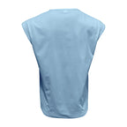 Amazon cross-border American summer new vest men's loose youth casual solid color thin shoulder T-shirt for men