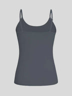 Plus Size Women's 2 Piece Solid Color Spaghetti Strap Tank Top Set Sleeveless Cami Tops