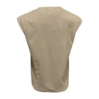 Amazon cross-border American summer new vest men's loose youth casual solid color thin shoulder T-shirt for men