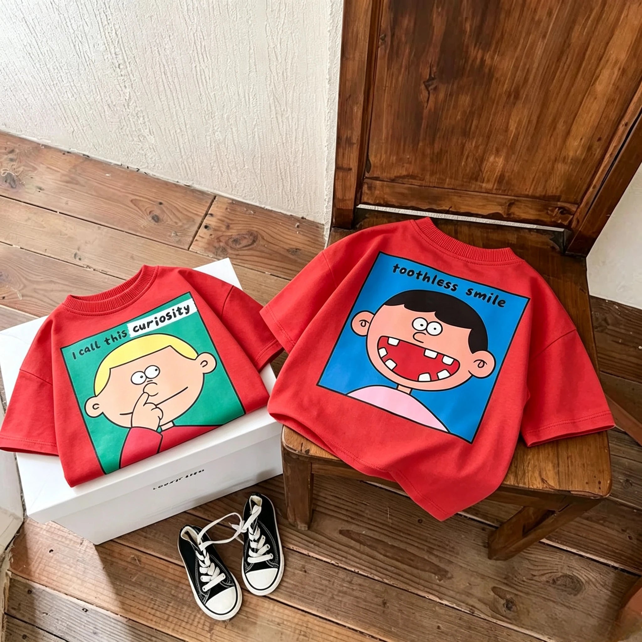Toddler Fast Tires Race Car Print Double Sided T Shirt Boys Girls Cotton Short Sleeve Tee Trendy Racing Graphic Casual Kids Tops