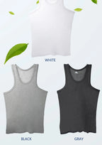1pcs Pure Cotton Men Four Seasons Vest Teenagers Simple Fit Sports Fitness T-shirt Middle-aged Casual Sleeveless Tops L-4XL