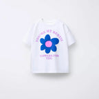 1-7Years Old Boys Girls Fashion T-shirt Summer Clothes Short-sleeved Tops Toddler Cartoon Printed Tees Loose Casual Sports Tees