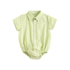 Sanlutoz Cotton Baby Boys Bodysuits Fashion Newborn Clothes for Baby Boy Short Sleeve Summer Baby Clothing Plaid