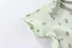 4Pieces Newborn Baby Boy Clothes Cartoon Cotton Romper Summer Short Sleeve Baby Girl Clothes 0-12M Print Bodysuit Bebes