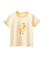 2025 Summer 2-8 Years Kids Girl Shorts Sleeve T-shirts Printed Little Girl Top Baby Girl T Shirts Children Toddler Girl Clothes