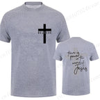 Women/Men Christian Faith T-shirts There Is Power in The Name of Jesus Graphic T-shirts Unisex Cross Faiths Graphic T Shirts