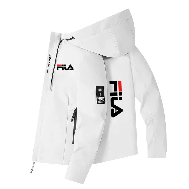 Spring Autumn New Style Men's Windproof and Waterproof Design Hooded Long-Sleeved Zipper Outdoor Leisure Sports Jacket
