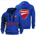 Ducati men's hooded sweatshirt spring autumn outdoor sportswear fashionable casual motorcycle enthusiasts loose men's clothing