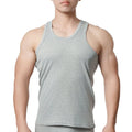 1pcs Pure Cotton Men Four Seasons Vest Teenagers Simple Fit Sports Fitness T-shirt Middle-aged Casual Sleeveless Tops L-4XL