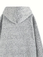Women Plus Size Woven Autumn Hoodie