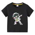 2025 New Kids Clothing Fashion Spaceman Graphic Short Sleeve T-Shirt 3-10Years Children Boy O-Neck Tops Tee Kids Summer Clothes