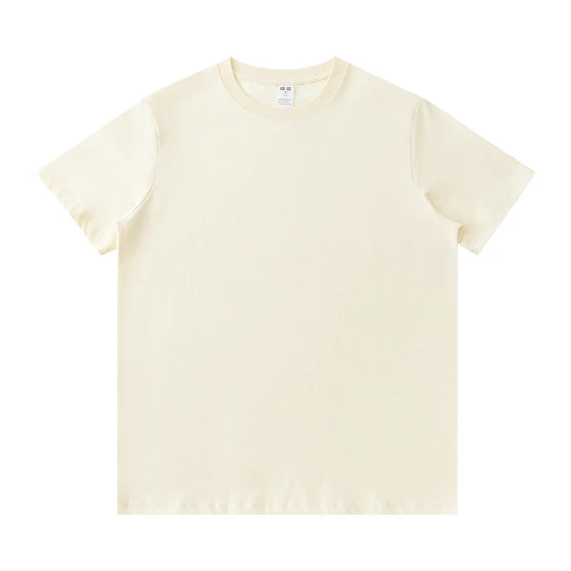 Plus Size Ladies' 100% Cotton T-Shirt Set Comfortable Casual T-Shirts, Colors Include Navy Blue White Black Beige