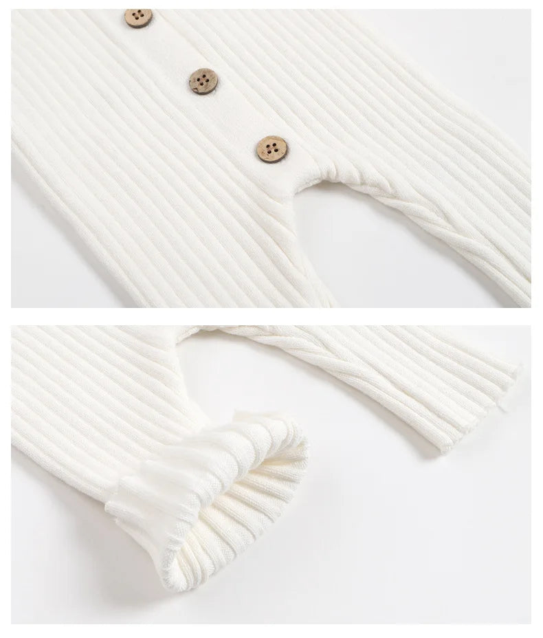 2025 New Infant Baby Girls Boys Knitted Jumpsuit Toddler Baby Girl Boys Long Sleeved Knitting Romper Children Clothes