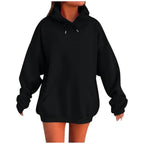 Plus Size Hoodies for Women Women's Oversized Hoodie Loose Fit Soft Fleece Pullover Hooded Sweatshirt with Pockets for Girls