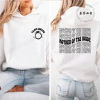 Personalized Womens Bridal Shower Print Hoodie Personalized Sweatshirt Tops Casual Pullover Hoodie Bachelorette Party Sportwear