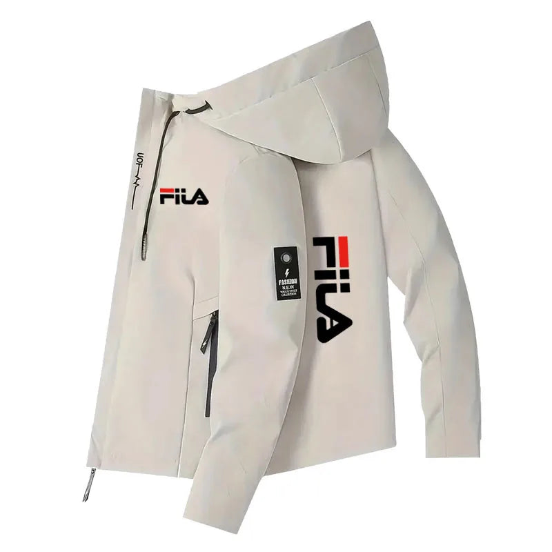 Spring Autumn New Style Men's Windproof and Waterproof Design Hooded Long-Sleeved Zipper Outdoor Leisure Sports Jacket