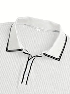 New Men's Polo Short-sleeved Shirt Solid Color For Men Business Casual And Trendy Summer New Men's Short-sleeved Polo Shirt