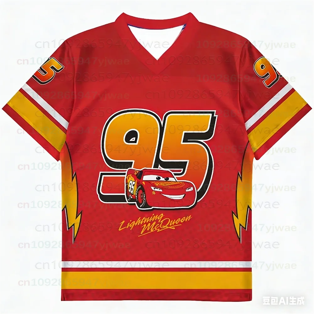 2026 The Cars Lightning Mcqueen No.95 Summer Sports Tops Men Womens T-shirt 3D Print Quick Drying Oversize Parent Child Clothing