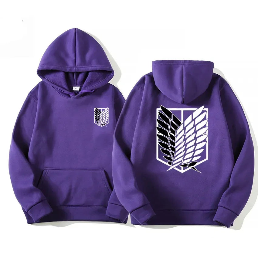 Japan Anime Attack on Titan Men Hoodies Spring Autumn Hip Hop Casual Pullover Top Hoodie Fashion Sweatshirts Jogging Sportswear