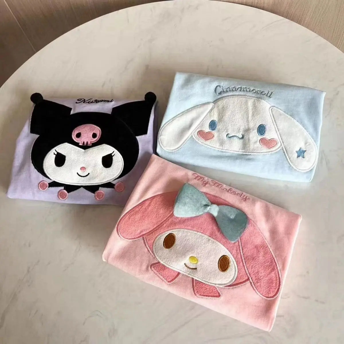 2026 New Cartoon Sanrio Kuromi My Melody Cinnamoroll Girls Short Sleeve T-Shirt Summer Kawaii Children'S Clothes Gifts 90-140cm