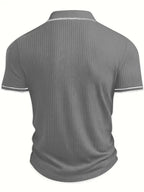 New Men's Polo Short-sleeved Shirt Solid Color For Men Business Casual And Trendy Summer New Men's Short-sleeved Polo Shirt