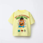 Cartoon Toy T-shirt Boys Clothing Disney New Summer Wear Short Sleeve Round Neck Bottoming Shirt Babies Fashion Casual Tees