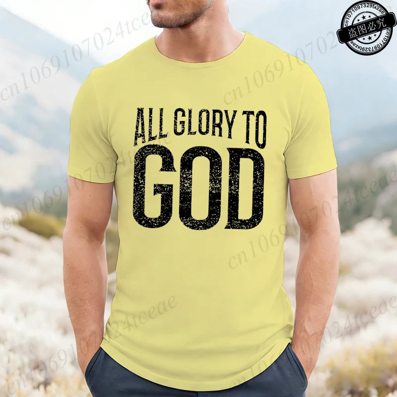 Funny Men's T-Shirt, Humorous Graphic Tee Shirt,god T-Shirts,short Sleeve Men's Clothing,Casual Fashion Tops for Husband Gift