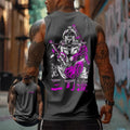 One Piece Anime Roronoa Zoro Print Sleeveless T-Shirt For Men Summer Sports Fitness Vest Tank Top Casual Oversized Unisex Tees