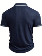 New Men's Polo Short-sleeved Shirt Solid Color For Men Business Casual And Trendy Summer New Men's Short-sleeved Polo Shirt