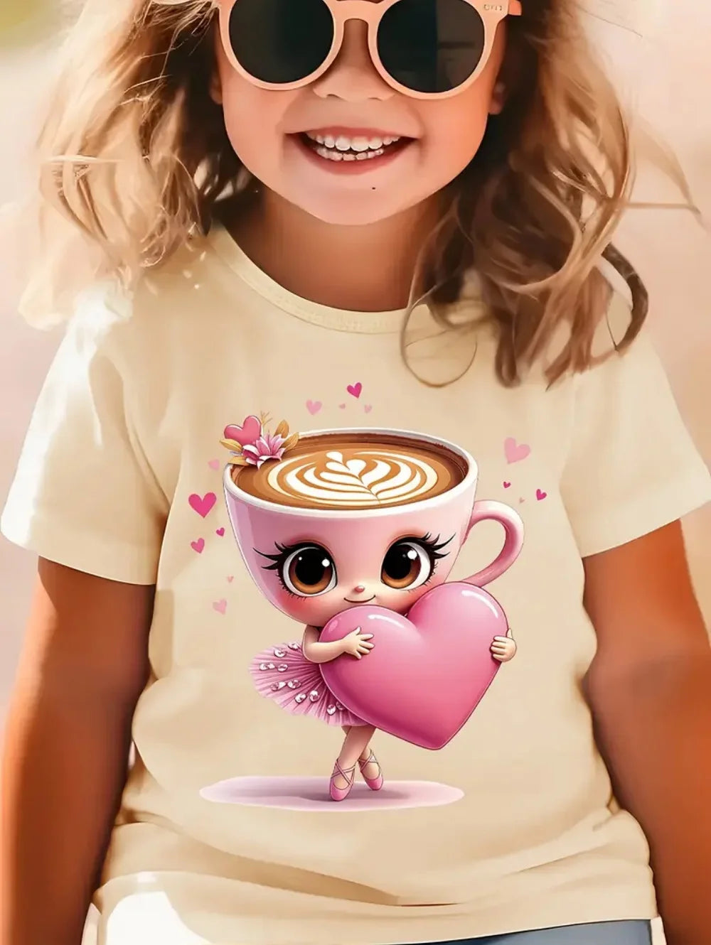 Italian Brainrot Cute Meme T-Shirt for Girls Clothes Ballerina Cappuccino Print Tee Tops Pink Summer Kawaii Outfits Streetwear