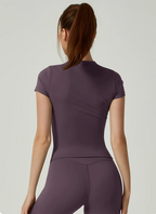 Women Yoga Top Seamless Sport T Shirts Fitness Clothes Short Sleeve Yoga Shirt Gym Top Running  Active Wear