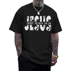 Christian Jesus Faith Shirts for Men God Religious Cross Bible Verse Inspirational Oversized Graphic Tees Tops Graphic T-Shirts