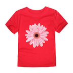 Girls Clothes 2 to 3 4 5 6 7 8 9 10 11 12 13 14 Years 100% Cotton 2024 Summer T Shirts Yellow Butterfly Floral Tee Shirt Tops