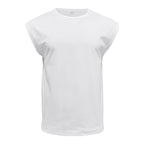 Amazon cross-border American summer new vest men's loose youth casual solid color thin shoulder T-shirt for men