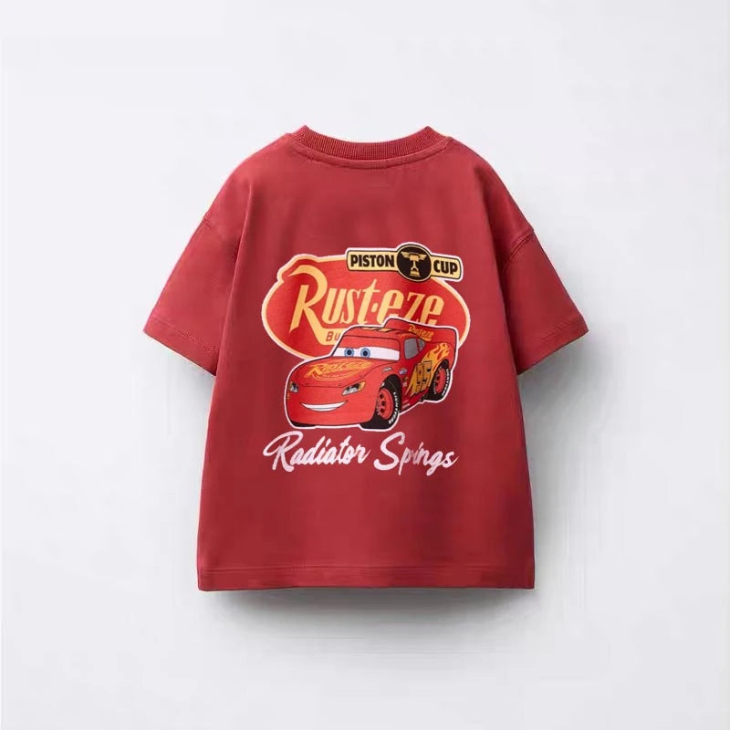 Cartoon Toy T-shirt Boys Clothing Disney New Summer Wear Short Sleeve Round Neck Bottoming Shirt Babies Fashion Casual Tees