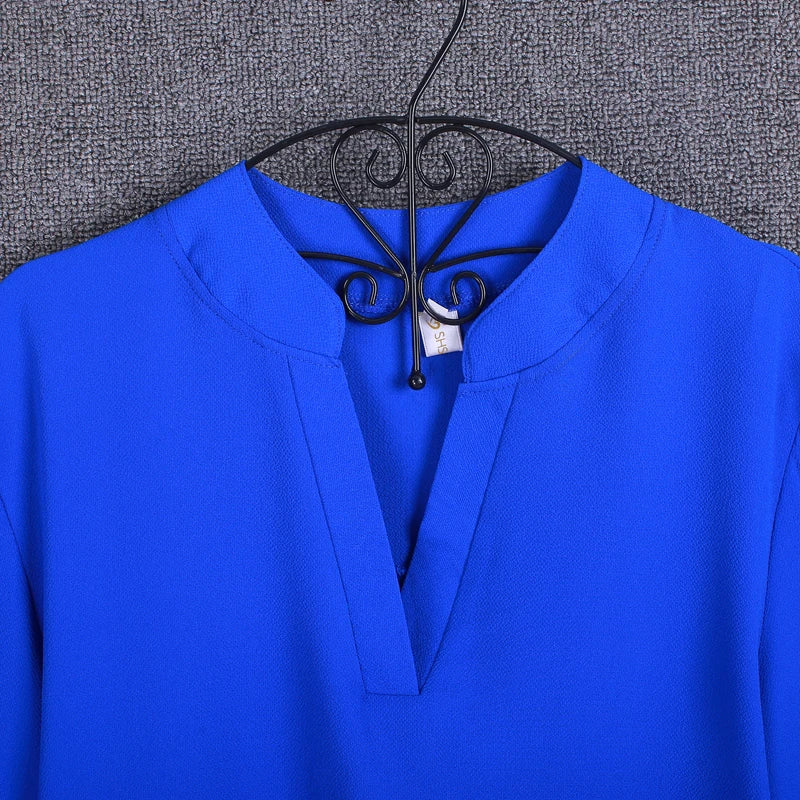 Plus Size Blouse Clothing Women Long Sleeve Shirt Chiffon Blouse Ladies Top