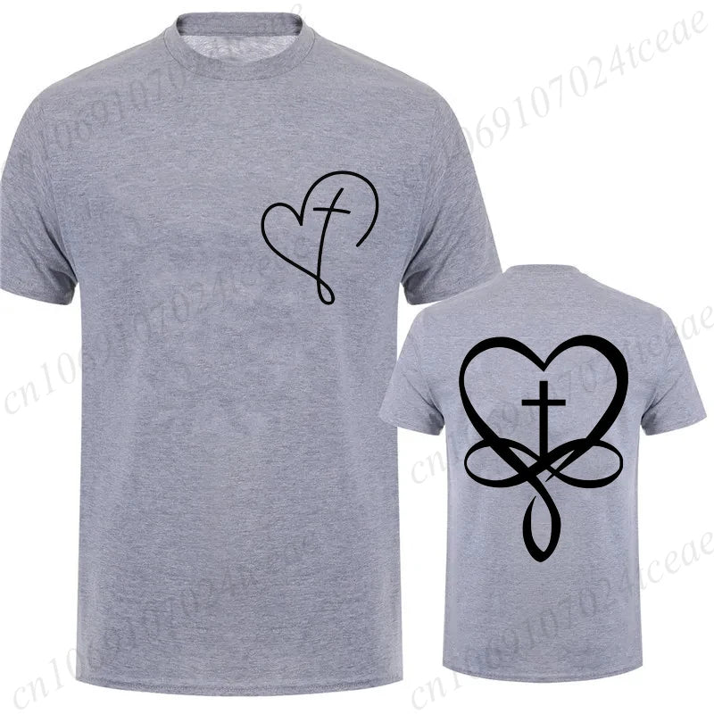 Women/Men Christian Faith T-shirts There Is Power in The Name of Jesus Graphic T-shirts Unisex Cross Faiths Graphic T Shirts