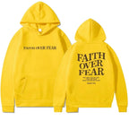 Faith Overcomes Fear - Christian Hooded Sweatshirts Jesus Hoodie Fashion Men Women Hoodies Casual Sweatshirt Harajuku Unisex