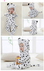 Cartoon Flannel Baby Rompers Unicorn Rabbit Dinosaur Pajamas Cotton Baby Boy Girls Animal Costume Baby Jumpsuit Kigurumi Outfits